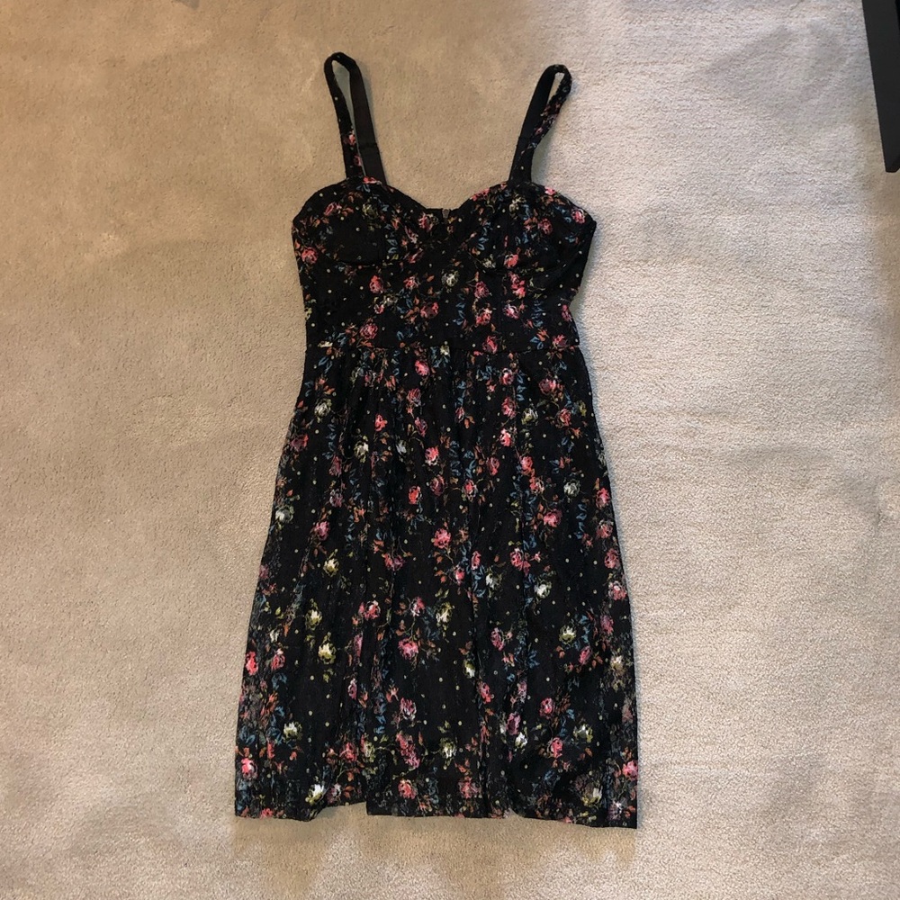 Jessica Simpson Black Floral Dress